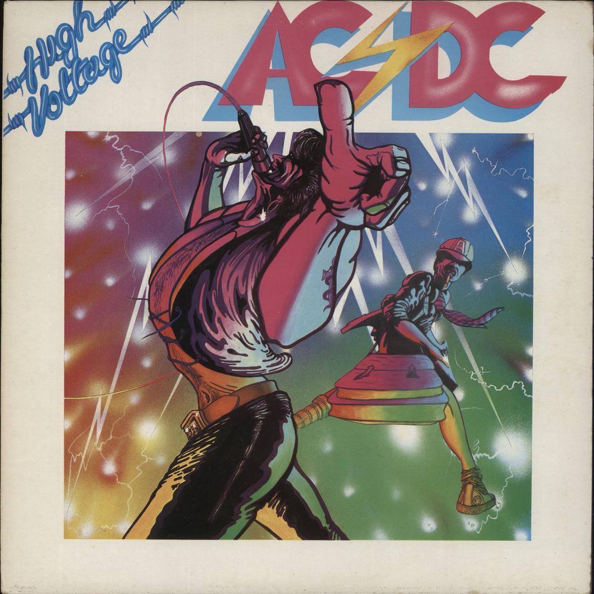 AC/DC High Voltage - Misprint - VG  Vinyl LP