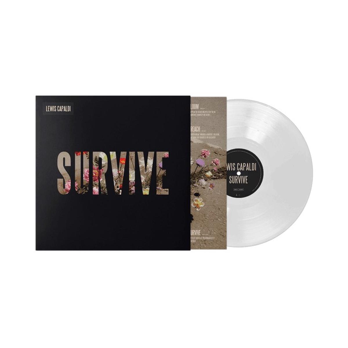 Lewis Capaldi Survive - Clear Vinyl - Sealed  12" vinyl