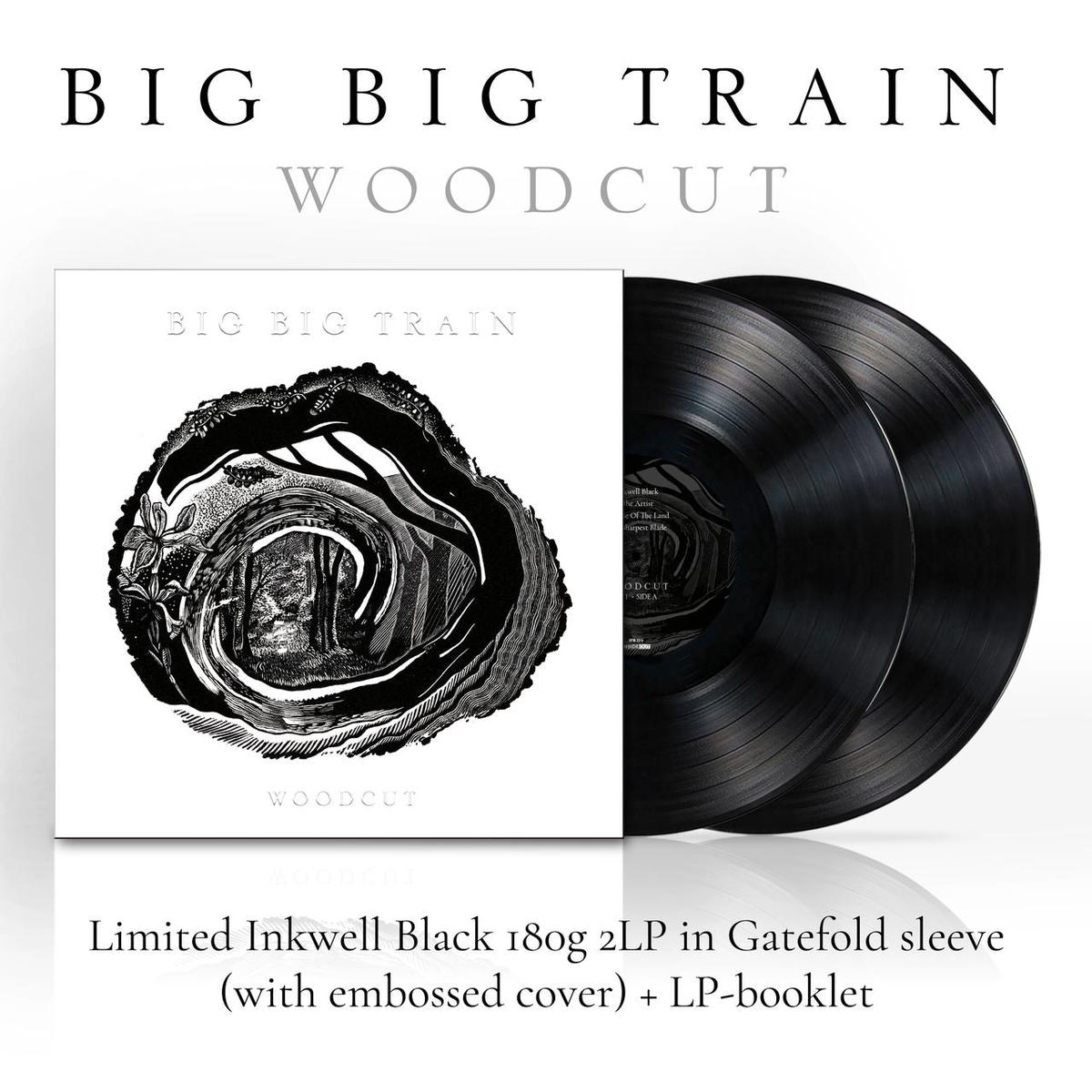 Big Big Train Woodcut - Inkwell Black Vinyl 180 Gram + Booklet - Sealed  2-LP vinyl set