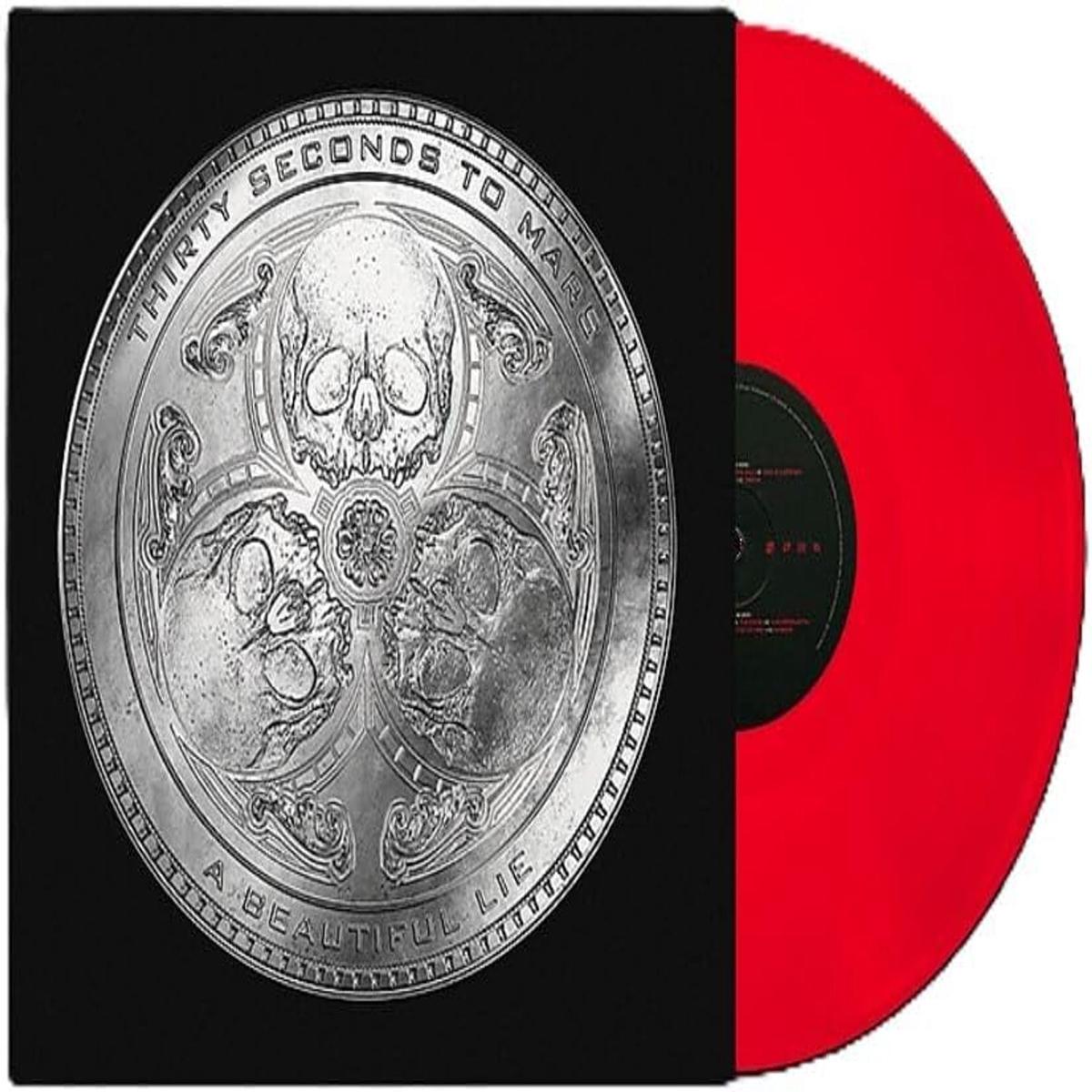 Thirty Seconds To Mars A Beautiful Lie - 20 Year Anniversary Edition - Red Vinyl - Metallic Cover - Sealed  Vinyl LP