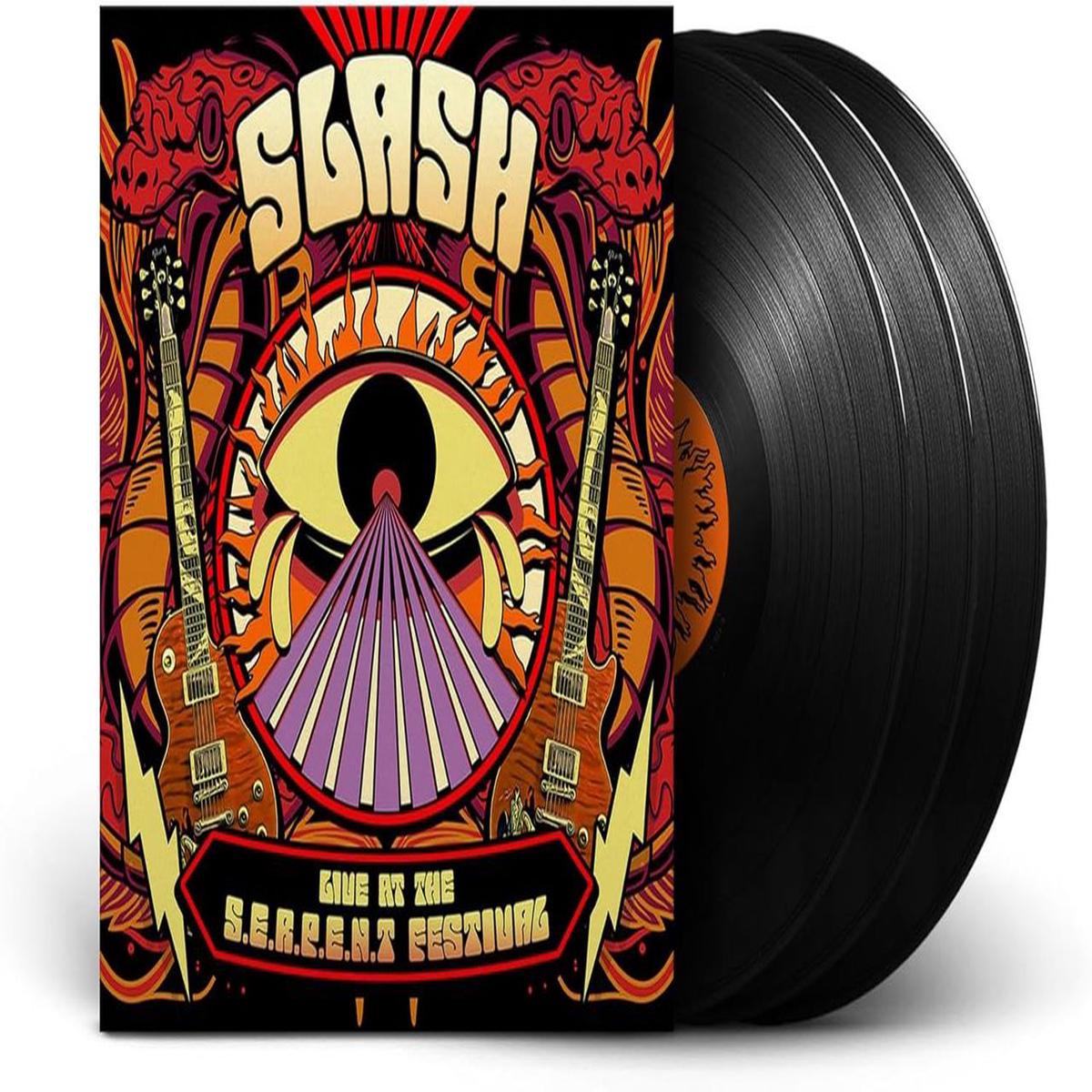 Slash Live at the S.E.R.P.E.N.T Festival - Black Vinyl - Sealed  3-LP vinyl set