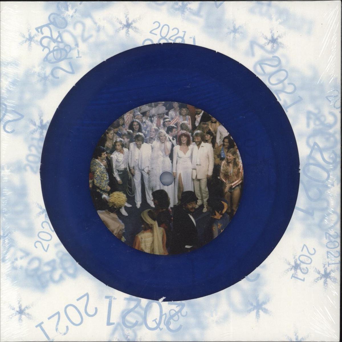 Abba Happy New Year - Blue Vinyl  7" vinyl
