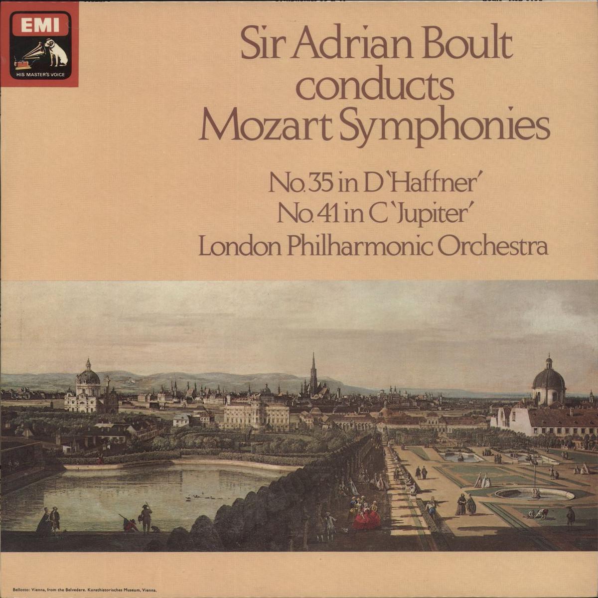 Wolfgang Amadeus Mozart Symphonies No. 35 In D 'Haffner' / No. 41 In C 'Jupiter'  Vinyl LP