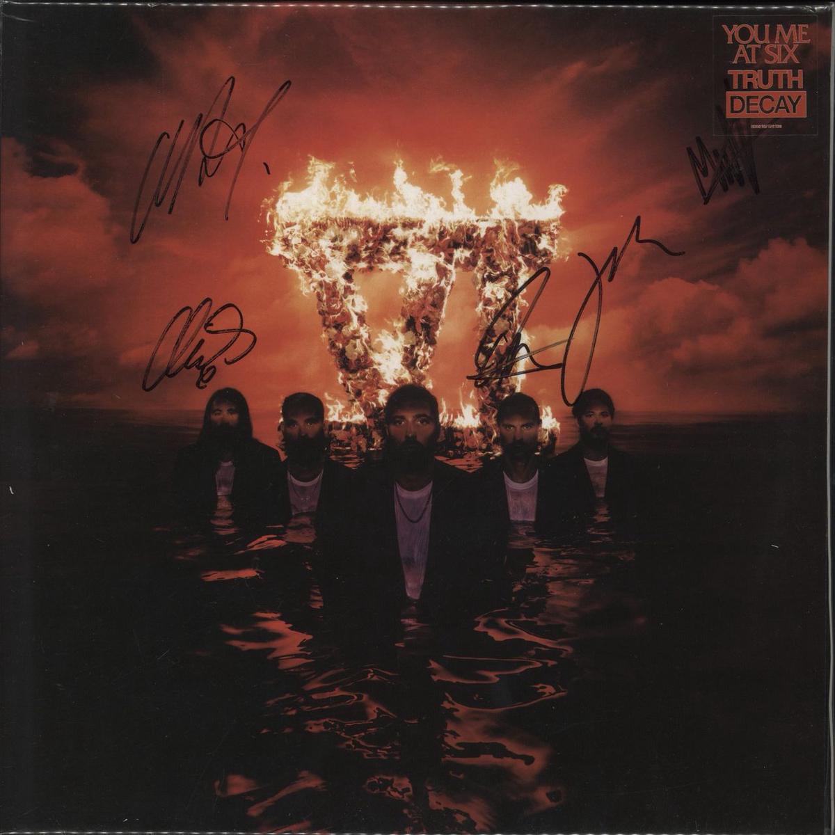 You Me At Six Truth Decay - Red Vinyl + Autographed  Vinyl LP
