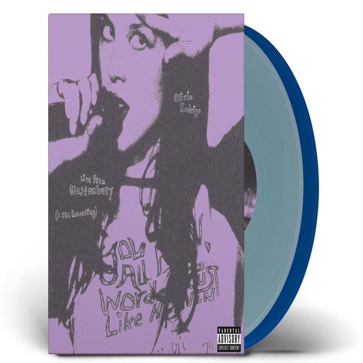 Olivia Rodrigo Live From Glastonbury [A BBC Recording] - Light Blue & Cobalt Blue Vinyl - 2LP Set - Sealed  2-LP vinyl set