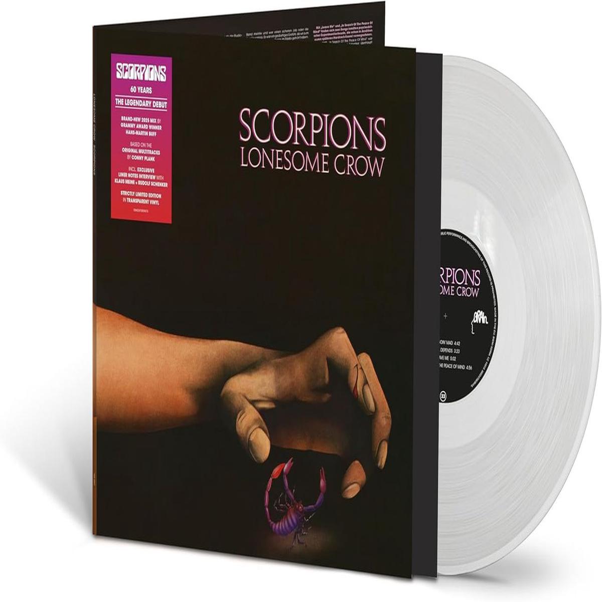 Scorpions Lonesome Crow (2025 Mix) - Transparent Clear Vinyl - Sealed  Vinyl LP