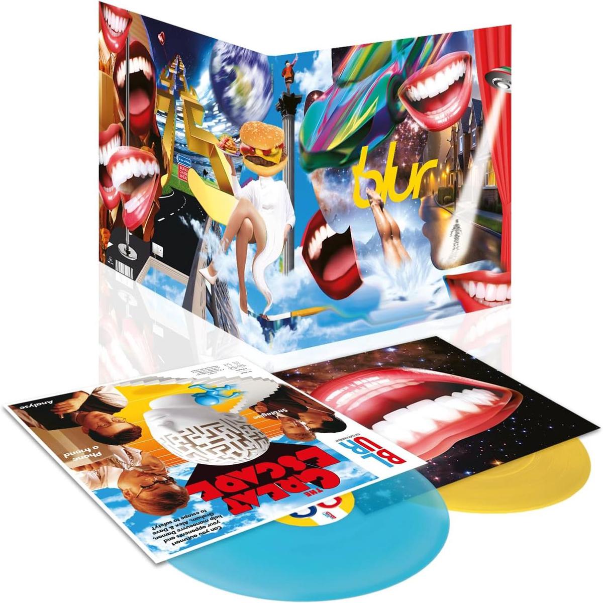 Blur The Great Escape - 30th Anniversary - Yellow & Turquoise Vinyl - Sealed  2-LP vinyl set