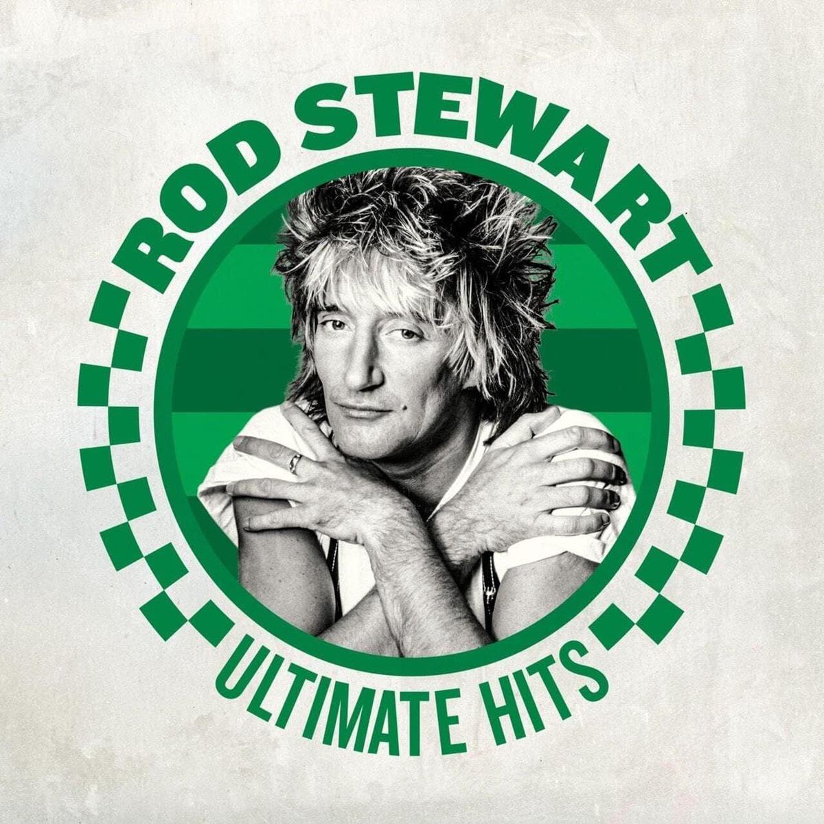 Rod Stewart Ultimate Hits - Green Vinyl - Indie Exclusive Alternate Cover Artwork - Sealed  2-LP vinyl set