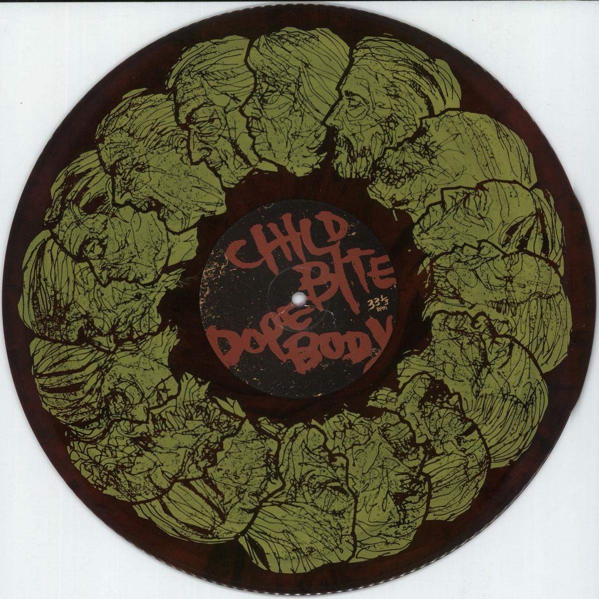 Child Bite Child Bite / Dope Body – Red Marble Screen Printed Vinyl US 12″ vinyl