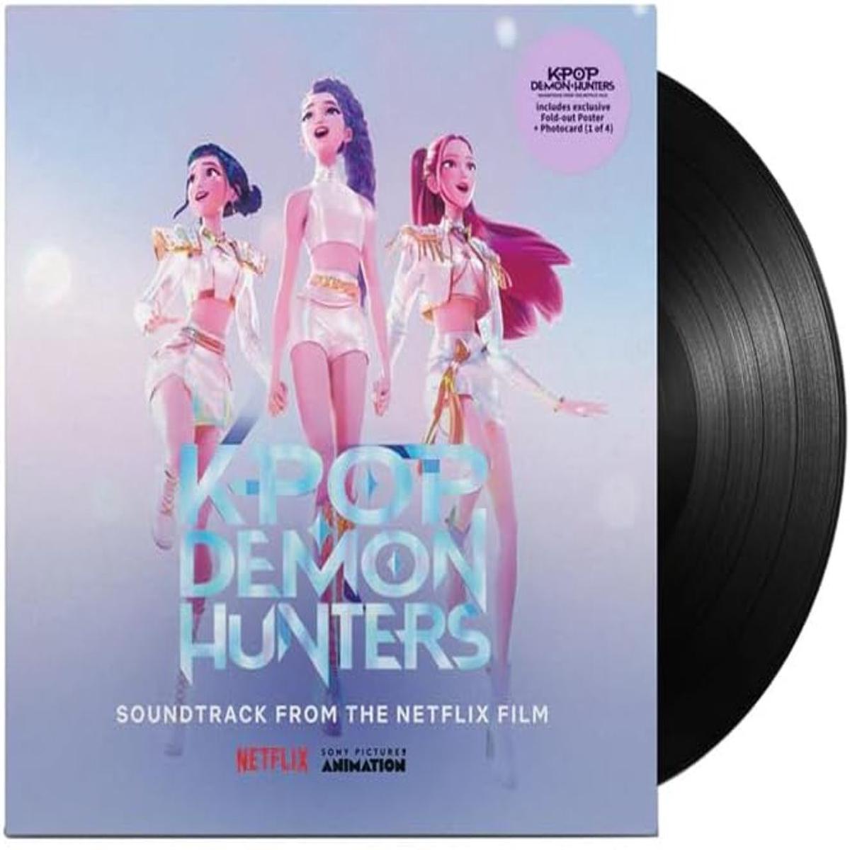 Original Soundtrack K-Pop Demon Hunters - Black Vinyl + Poster & Photo Card - Sealed  Vinyl LP