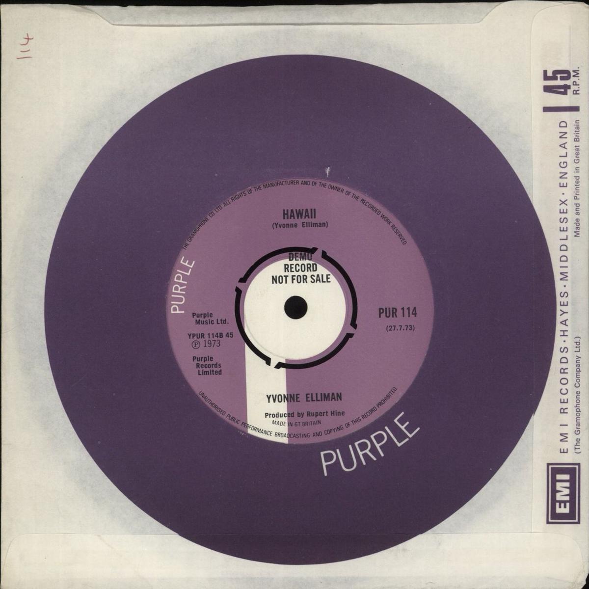 Yvonne Elliman I Can't Explain  Promo 7" vinyl