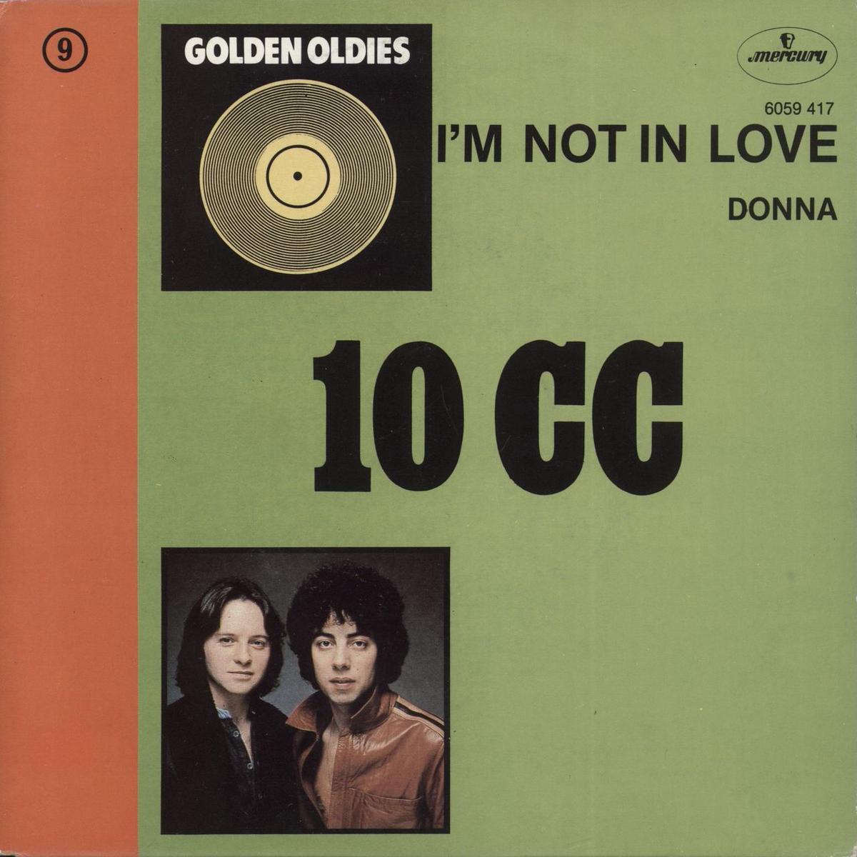 10cc I'm Not In Love Belgian 7" vinyl