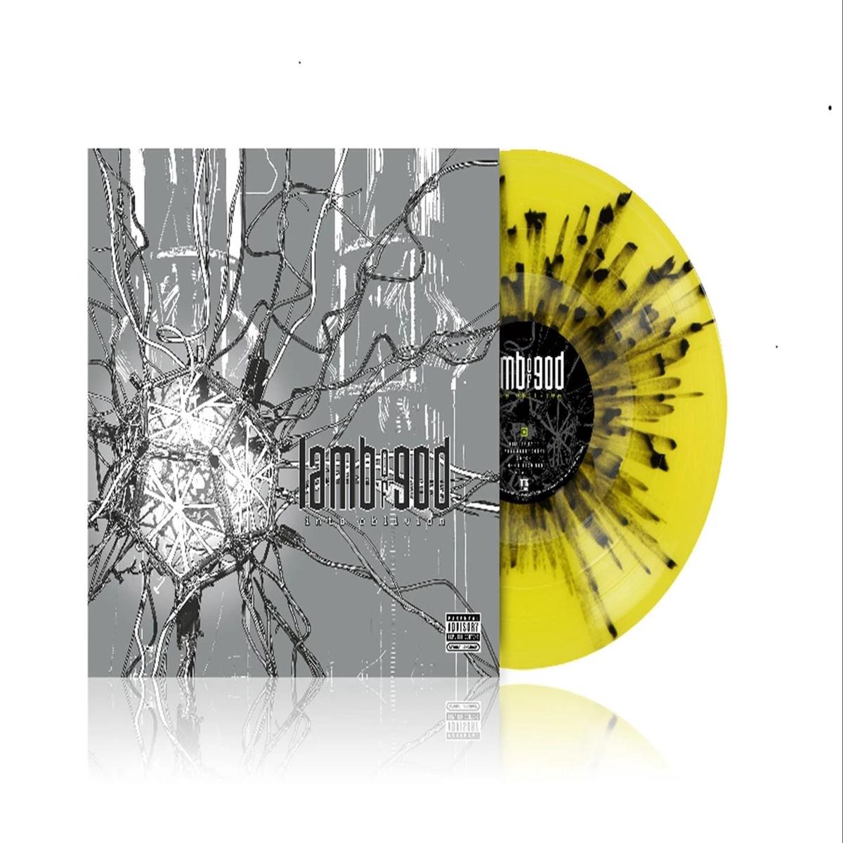 Lamb Of God Into Oblivion - Transparent Yellow-Black Splatter Vinyl - 800 Only - Sealed  Vinyl LP