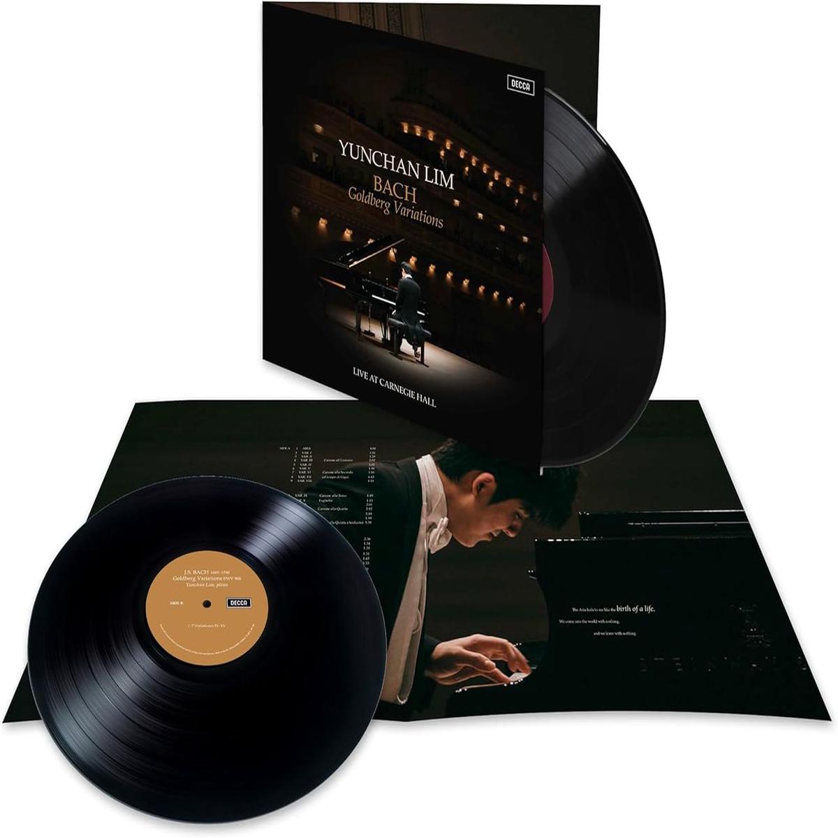 Yunchan Lim Bach: Goldberg Variations | Live At Carnegie Hall - Black Vinyl - Sealed  2-LP vinyl set