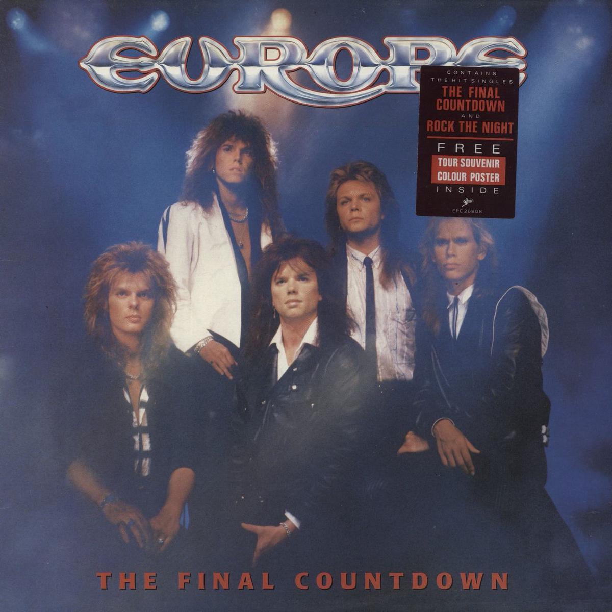 Europe The Final Countdown - Sticker Sleeve  Vinyl LP